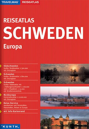 ŠVÉDSKO AUTOATLAS - REISEATLAS SCHWEDEN