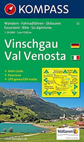 VINSCHGAU, VAL VENOSTA 1:50 000 (52)