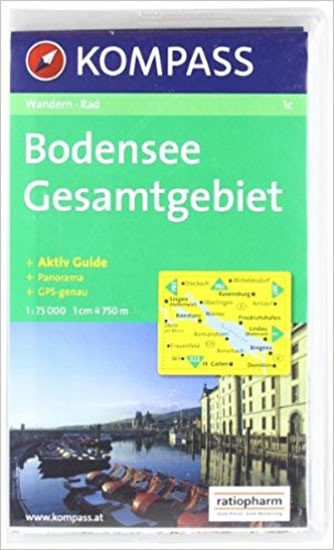 BODENSEE GESAMTGEBIET 1:75 000 /1C/