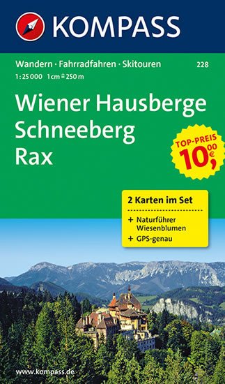 WIENER HAUSBERGE, SCHNEEBERG, RAX 1:25 000 /228/