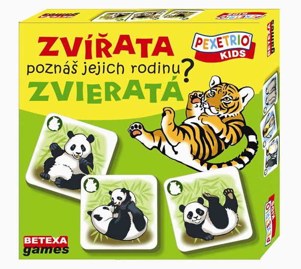 PEXETRIO KIDS - ZVÍŘATA: POZNÁŠ JEJICH RODINU?