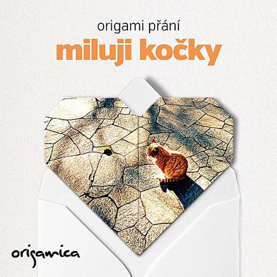 ORIGAMI PŘÁNÍ  MILUJI KOČKY [ZRZEČEK]