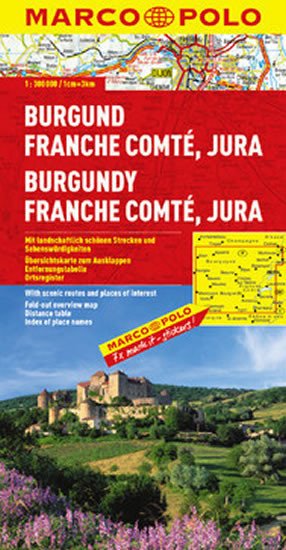 BURGUND / FRANCHE COMTE / JURA [MAPA]