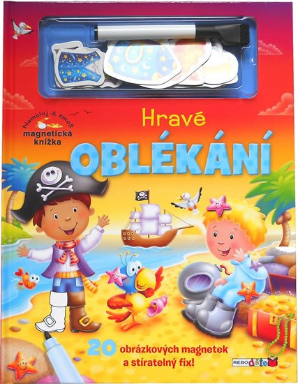 HRAVÉ OBLÉKÁNÍ - NAMALUJ A SMAŽ, MAGNETICKÁ KNÍŽKA