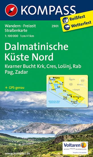 DALMATINISCHE KÜSTE NORD 1:100 000 (2901)