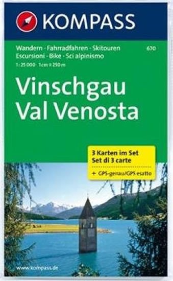 VINSCHGAU, VAL VENOSTA 1:25 000 (670)