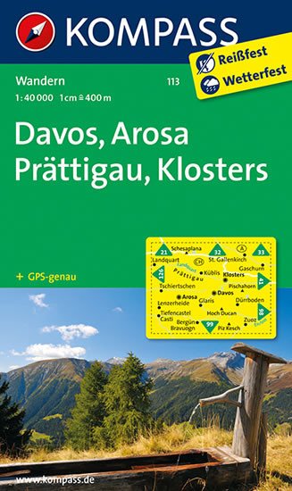 DAVOS, AROSA, PRÄTTIGAU, KLOSTERS 1:40 000 (113)