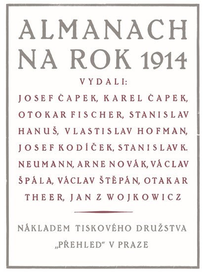 ALMANACH NA ROK 1914