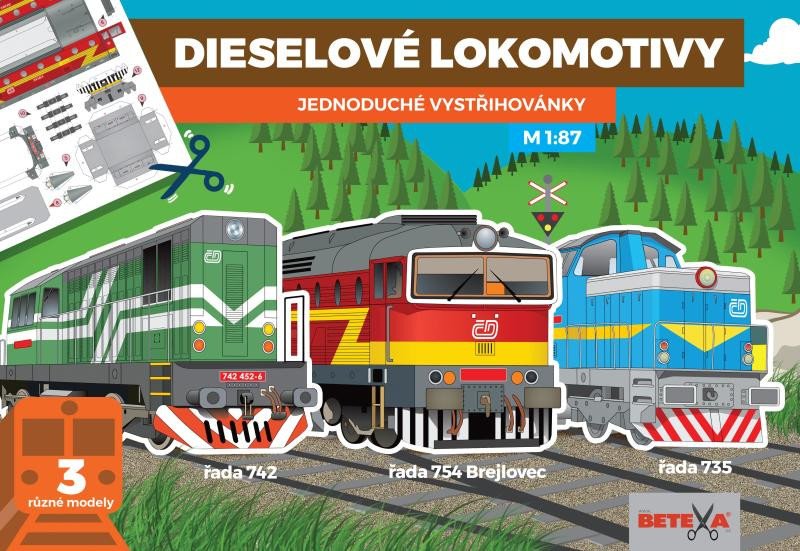 VYSTŘIHOVÁNKY DIESELOVÉ LOKOMOTIVY