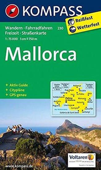 MALLORCA 1:75 000 KOMPASS 230