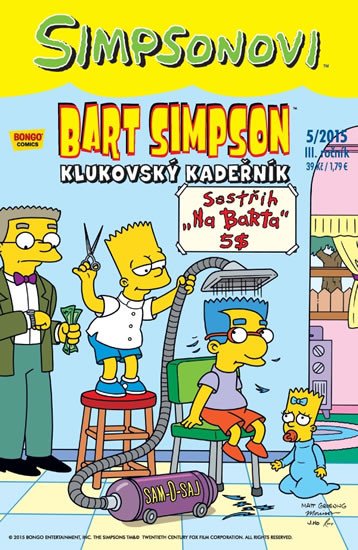 SIMPSONOVI - BART SIMPSON 5/2015 (KLUKOVSKÝ KADEŘNÍK)