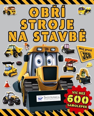 OBŘÍ STROJE NA STAVBĚ (600 SAMOLEPEK)