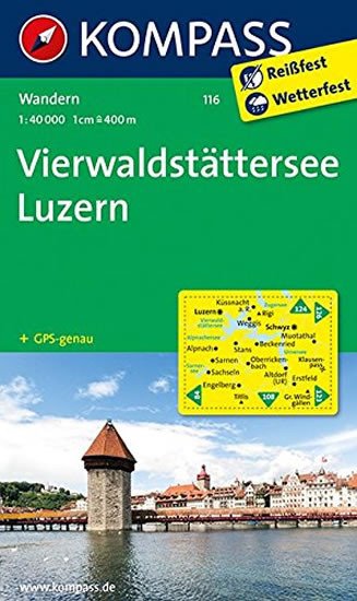 VIERWALDSTÄTTERSEE, LUZERN 1:40 000 (116)