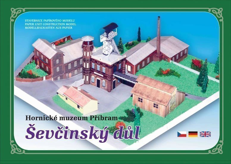 ŠEVČINSKÝ DŮL PŘÍBRAM - STAVEBNICE PAPÍROVÉHO MODELU
