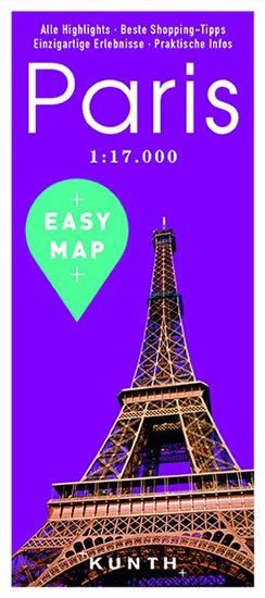 Obálka knihy PARIS 1:17 000 PLÁN MĚSTA EASY MAP od autora <br>
