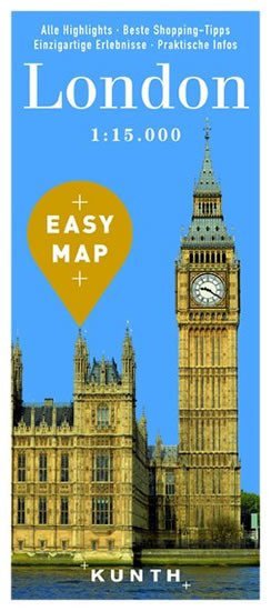 Obálka knihy LONDÝN 1:15 000 PLÁN MĚSTA EASY MAP od autora <br>