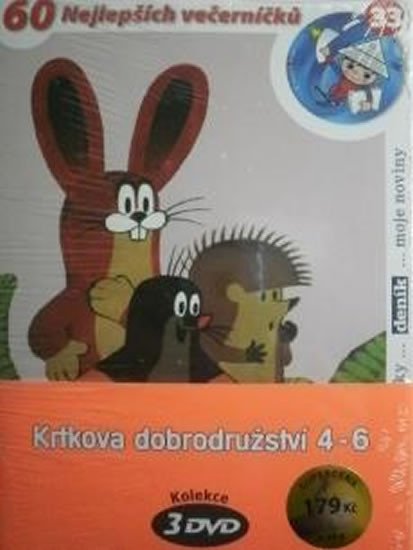 KRTKOVA DOBRODRUŽSTVÍ 4-6 - 3 DVD (POŠET