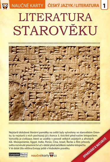 LITERATURA STAROVĚKU - NAUČNÉ KARTY