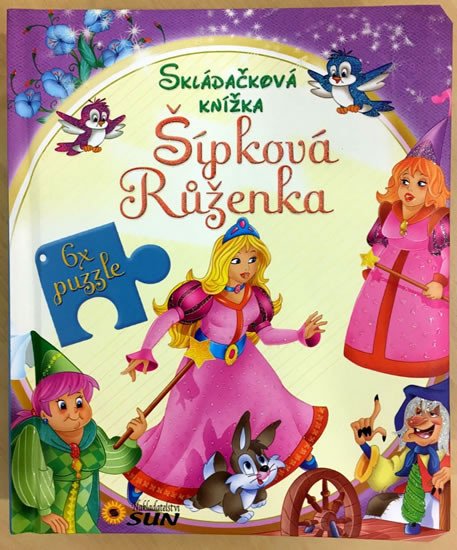 ŠÍPKOVÁ RŮŽENKA - SKLÁDAČKOVÁ KNÍŽKA 6X PUZZLE