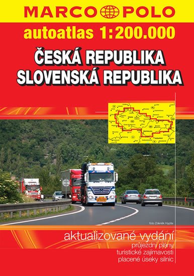 ČESKÁ REPUBLIKA, SLOVENSKÁ REPUBLIKA 1:200 000 AUTOATLAS