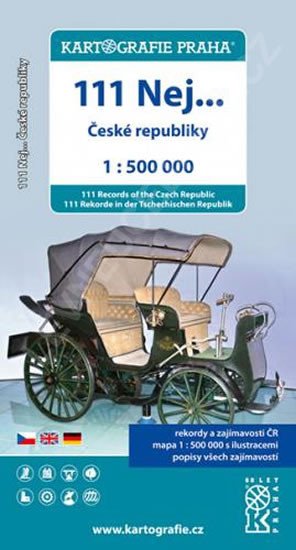 111 NEJ... ČESKÉ REPUBLIKY 1:500 000 MAPA