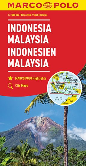 INDONESIE,MALAYSIE MAPA 1:2 000 000