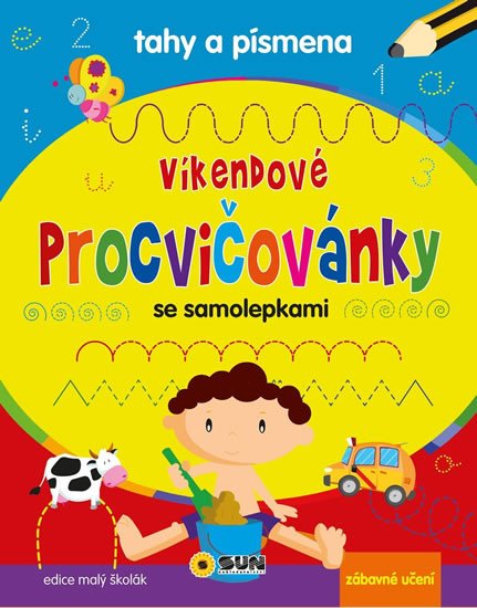 VÍKENDOVÉ PROCVIČOVÁNKY SE SAMOLEPKAMI - TAHY A PÍSMENA