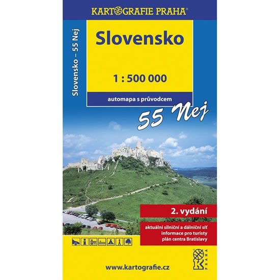 SLOVENSKO 55 NEJ AUTOMAPA 1:500