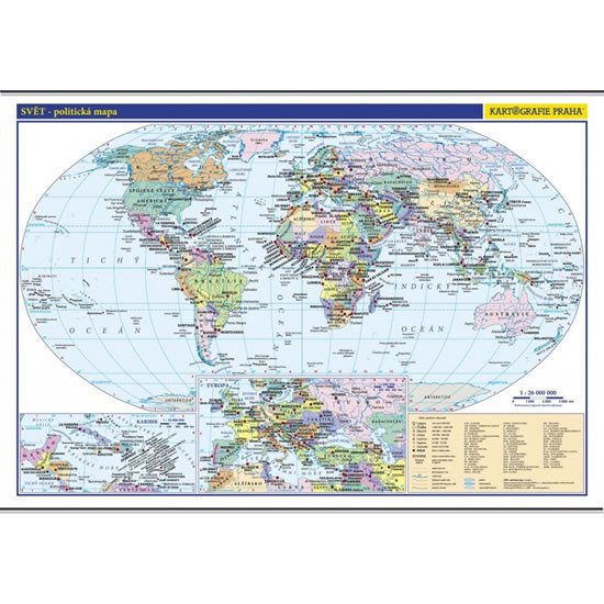 SVĚT-POLITICKÁ-NÁSTĚNNÁ ŠKOLNÍ MAPA