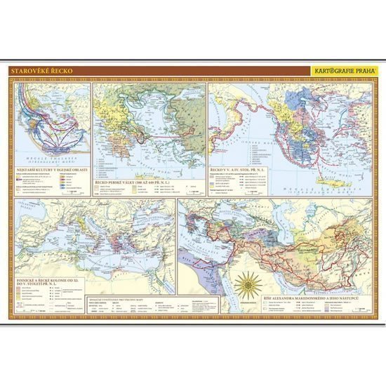 STAROVĚKÉ ŘECKO-NÁSTĚNNÁ ŠKOLNÍ MAPA