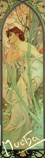 ZÁLOŽKA ALFONS MUCHA EVENING CONTEMPLATION