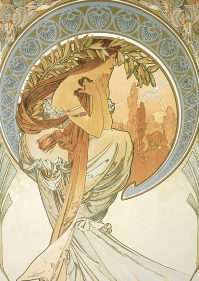 POHLED ALFONS MUCHA POETRY KRÁTKÝ