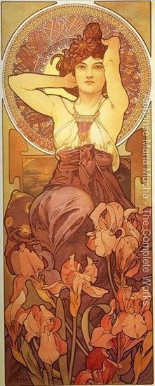 POHLED ALFONS MUCHA — AMETHYST, DLO