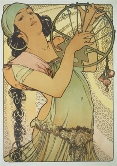 POHLED ALFONS MUCHA SALOME KRÁTKÝ