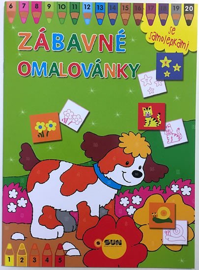 ZÁBAVNÉ OMALOVÁNKY SE SAMOLEPKAMI ZELENÉ