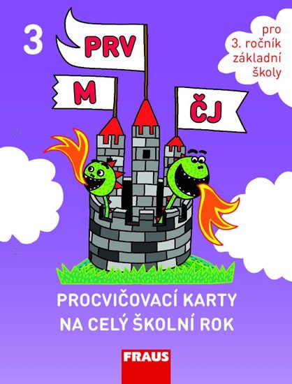 PROCVIČOVACÍ KARTY NA CELÝ ŠKOLNÍ ROK 3.R. ČJ,M,PRV