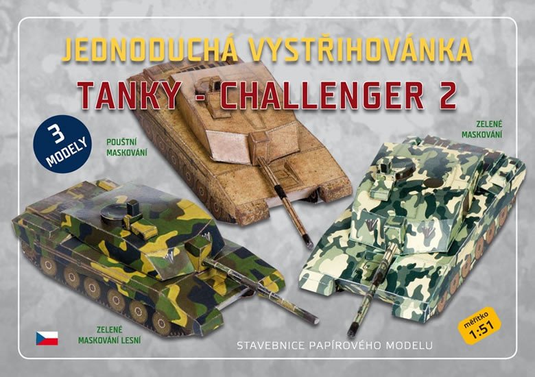 JEDNODUCHÁ VYSTŘIHOVÁNKA TANKY CHALLENGER 2