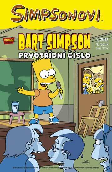 SIMPSONOVI - BART SIMPSON 5/17 (PRVOTŘÍDNÍ ČÍSLO)