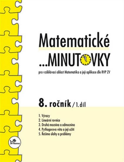 MATEMATICKÉ MINUTOVKY 8.ROČNÍK 1.DÍL