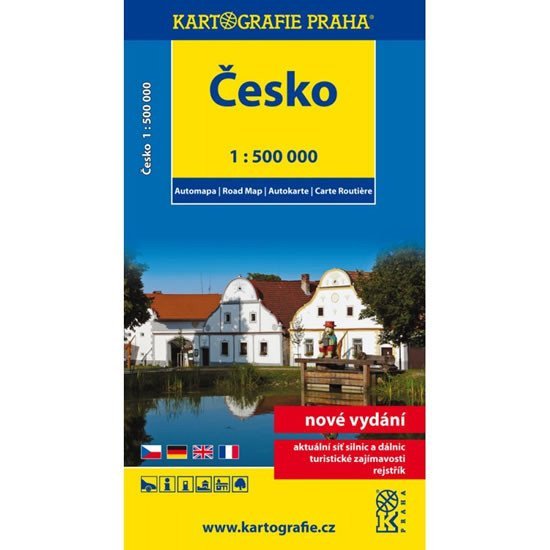 ČESKO 1:500 000 AUTOMAPA