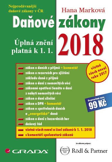 DAŇOVÉ ZÁKONY 2018