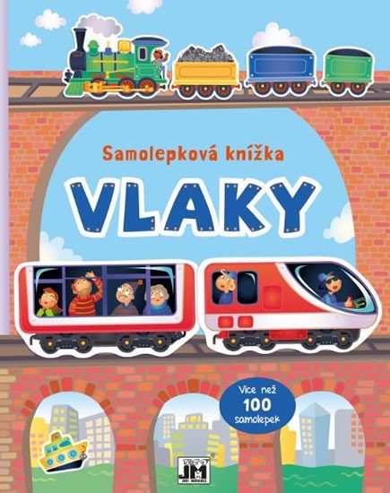 VLAKY - SAMOLEPKOVÁ KNÍŽKA