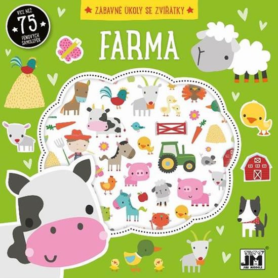 FARMA - ZÁBAVNÉ ÚKOLY (KNÍŽKA S PĚNOVÝMI SAMOLEPKAMI)