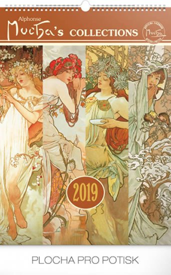 2019 ALFONS MUCHA NÁSTĚNNÝ