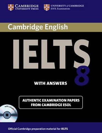 CAMBRIDGE ENGLISH IELTS 8 WITH ANSWERS +CDS (SELF STUDY PK)