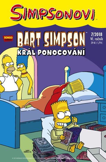 SIMPSONOVI - BART SIMPSON 7/2018 (KRÁL PONOCOVÁNÍ)