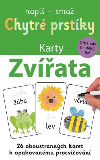 ZVÍŘATA - CHYTRÉ PRSTÍKY (KARTY NAPIŠ SMAŽ)