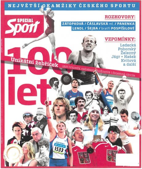 SPORT SPECIÁL - 100 LET (NEJVĚTŠÍ OKAMŽIKY ČESKÉHO SPORTU)