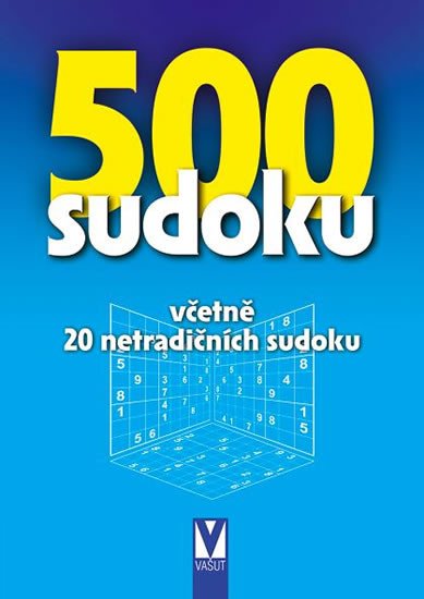 500 SUDOKU - 6 STUPŇŮ OBTÍŽNOSTI (MODRÁ)