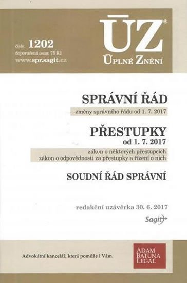 ÚZ 1202 SPRÁVNÍ ŘÁD